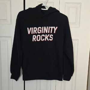 Black Hoodie with Bold Statement